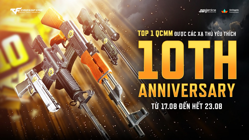 BỘ TỨ BÁU VẬT KỶ NIỆM 10 NĂM  QCMM 10TH ANNIVERSARY TRỞ LẠI